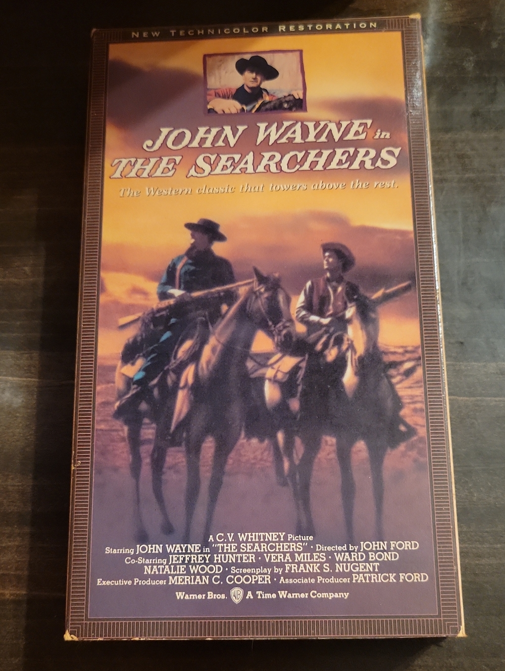 Warner Bros. John Wayne 'The Searchers' Western VHS - Brown & Gold
